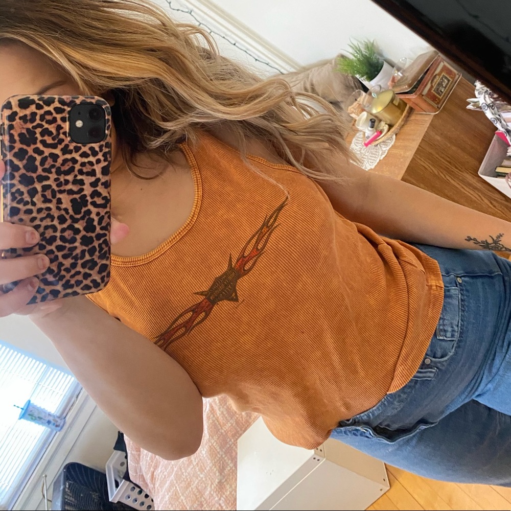 Vintage Harley Davidson tank!